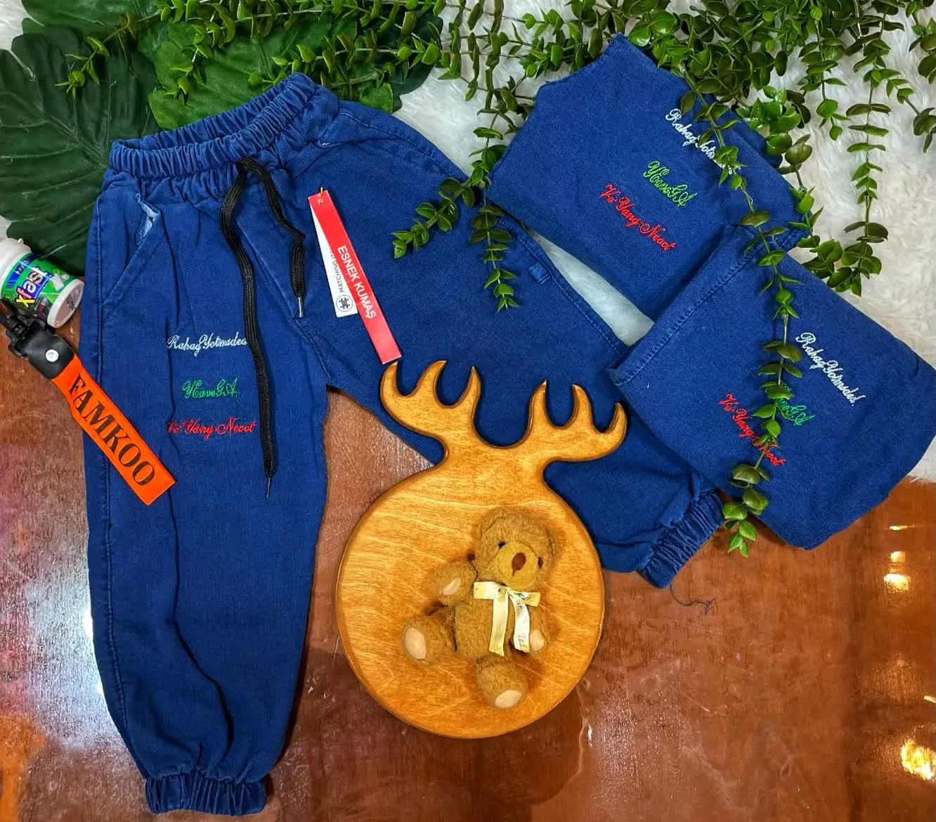 🧶شلوار مجلسی 😍 پسرانه گلدوزی
