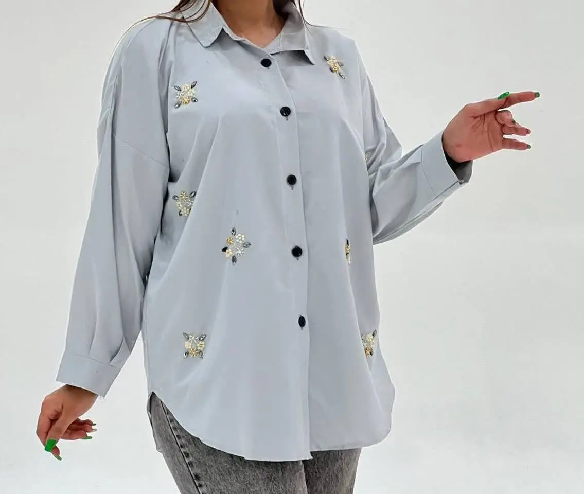 نام: شومیز مانتویی سنگدوزی
