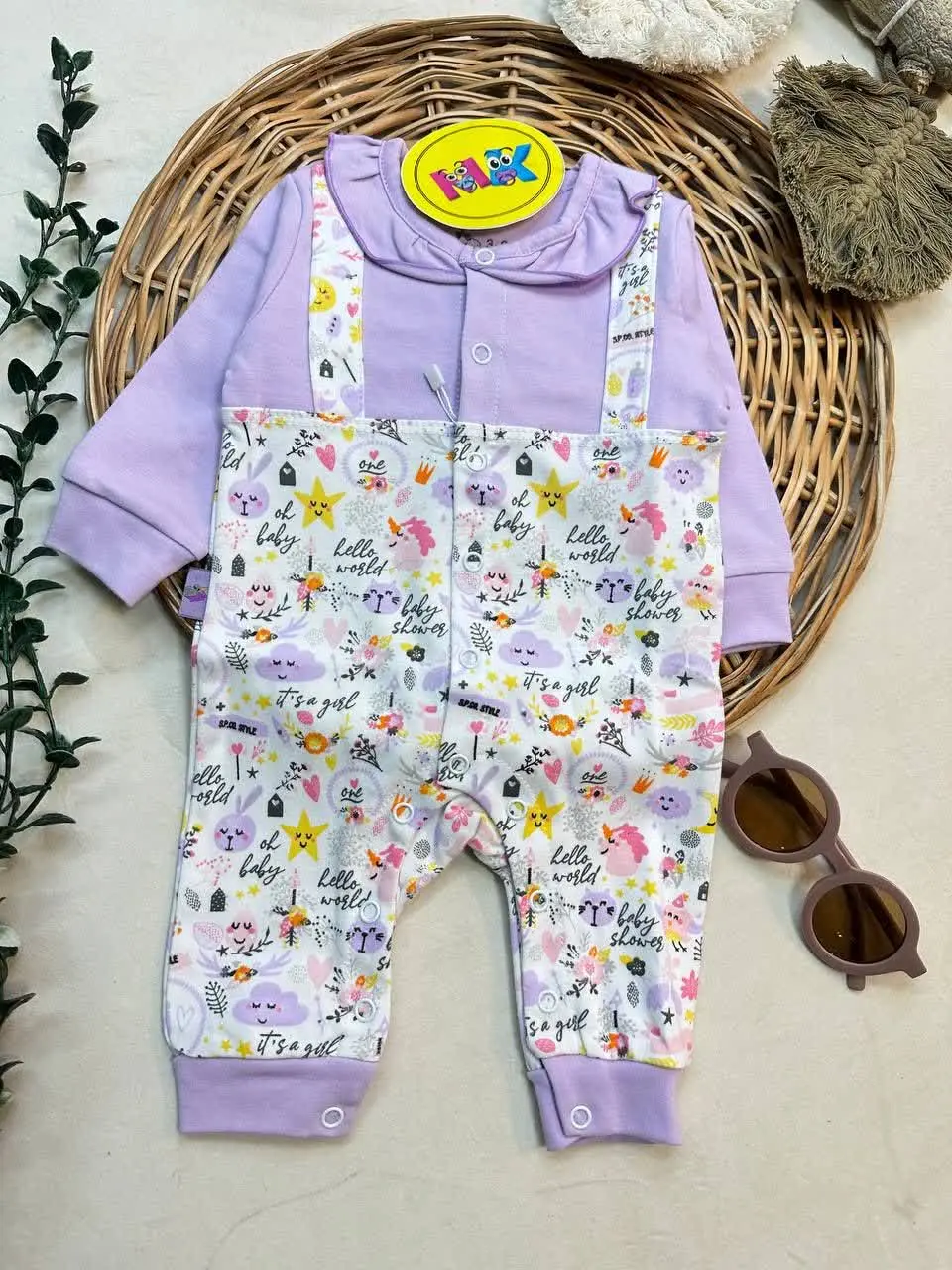 سرهمی یاسی تمام چاپ نوزادی و کودک کد ۱۱۲۰۰۴ 
