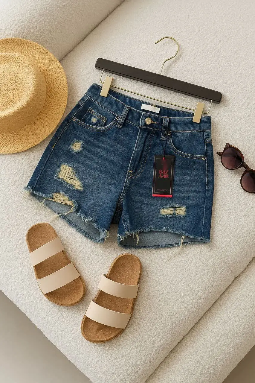 💥شلوارک جین وارداتی madam