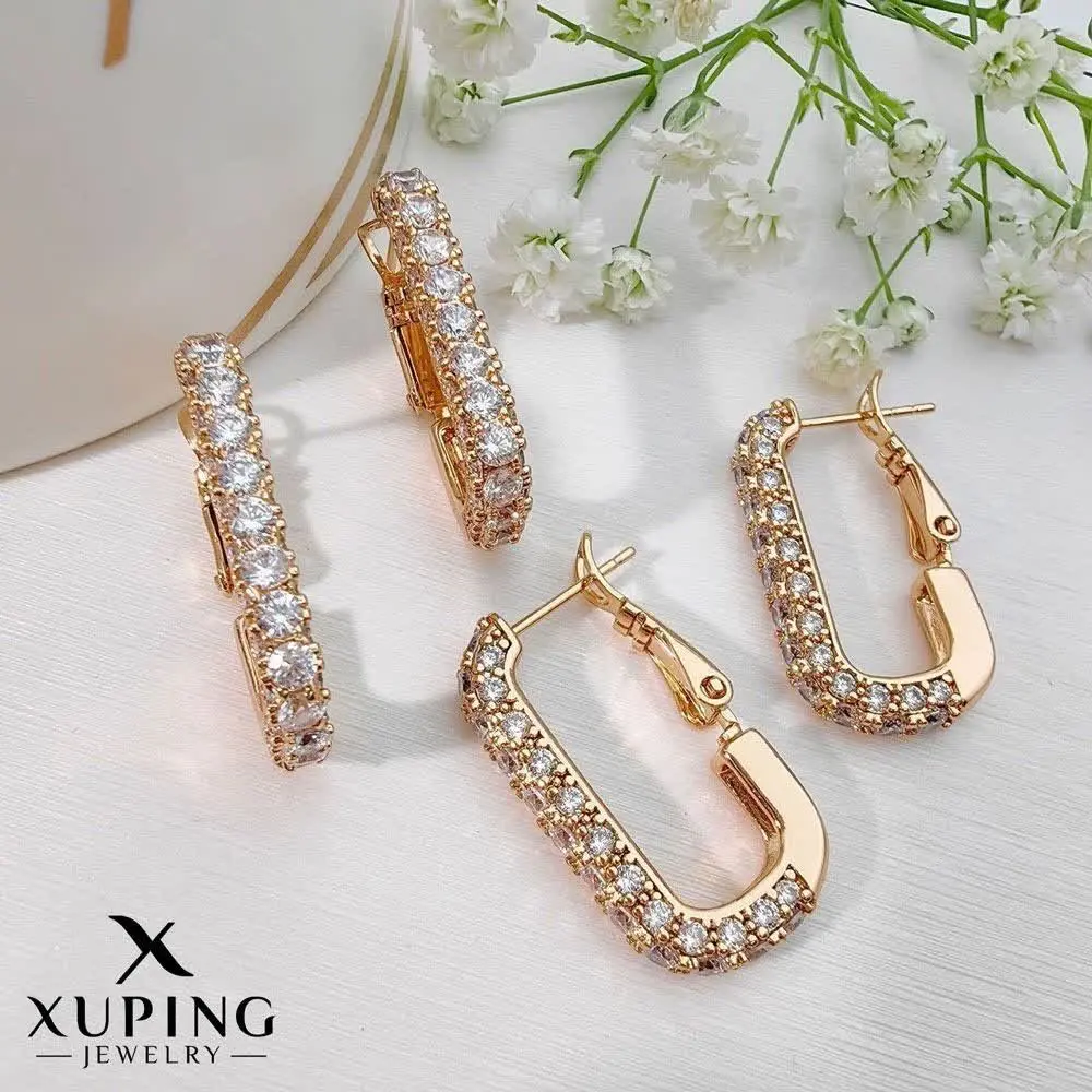 ⚜️ گوشواره حلقه ای جواهری ا...