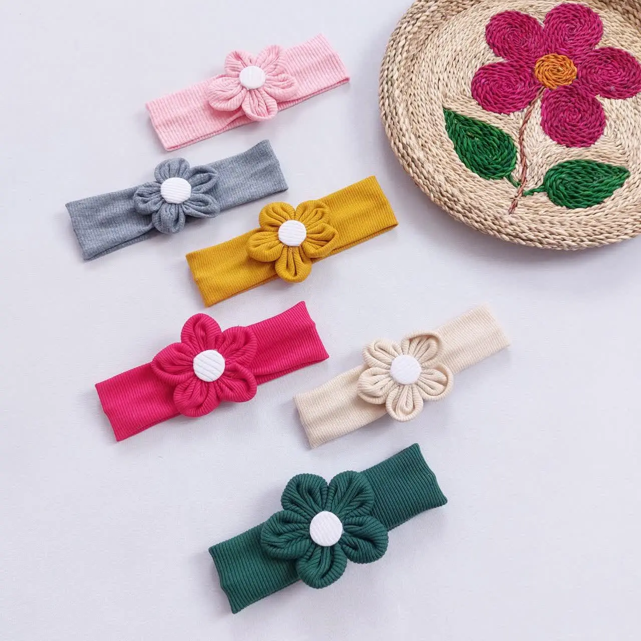 هدبند کبریتی گلدار 😍
