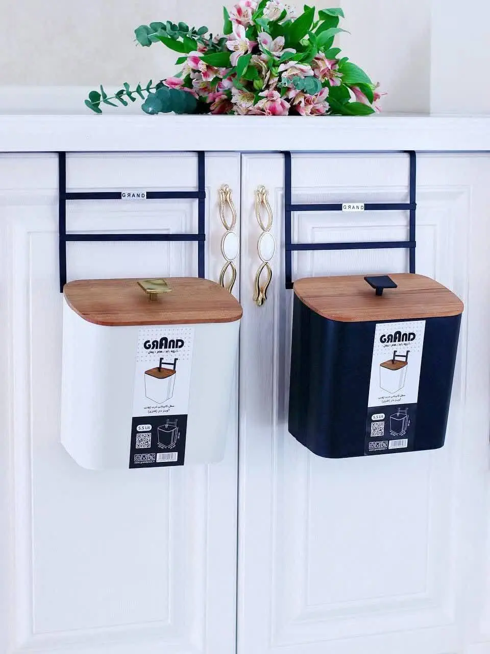 #سطل_کابینتی_درب_چوبی
