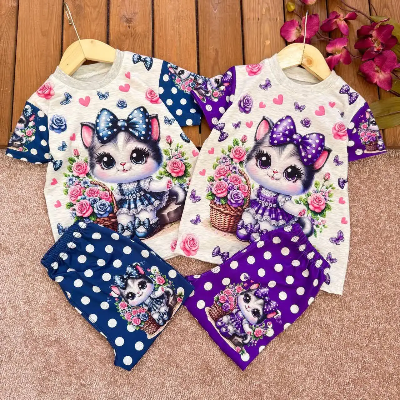 💞 ست دخترانه کیوتی پیشی ملوس 💞
