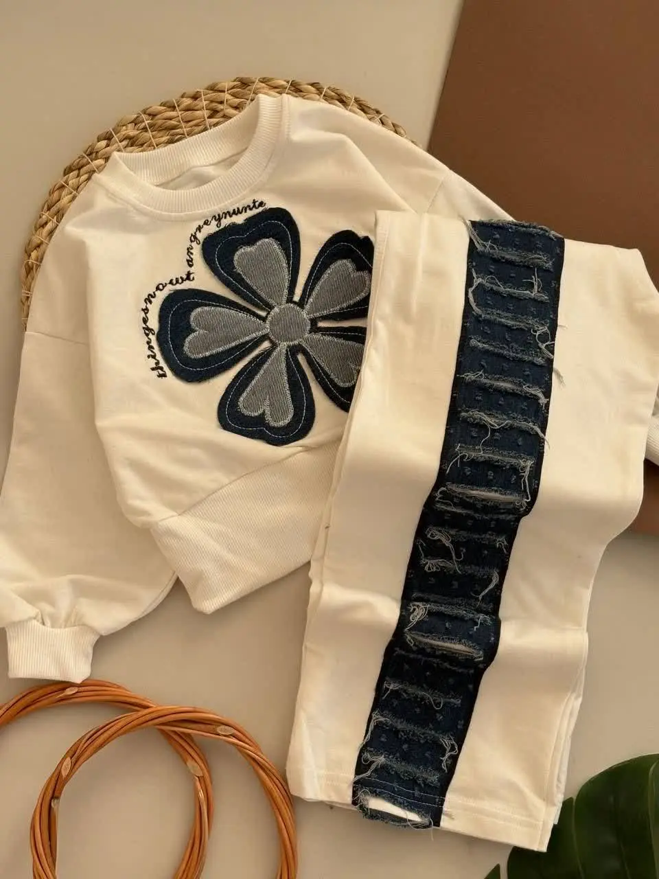 کراپ شلوار گل🌺🌺