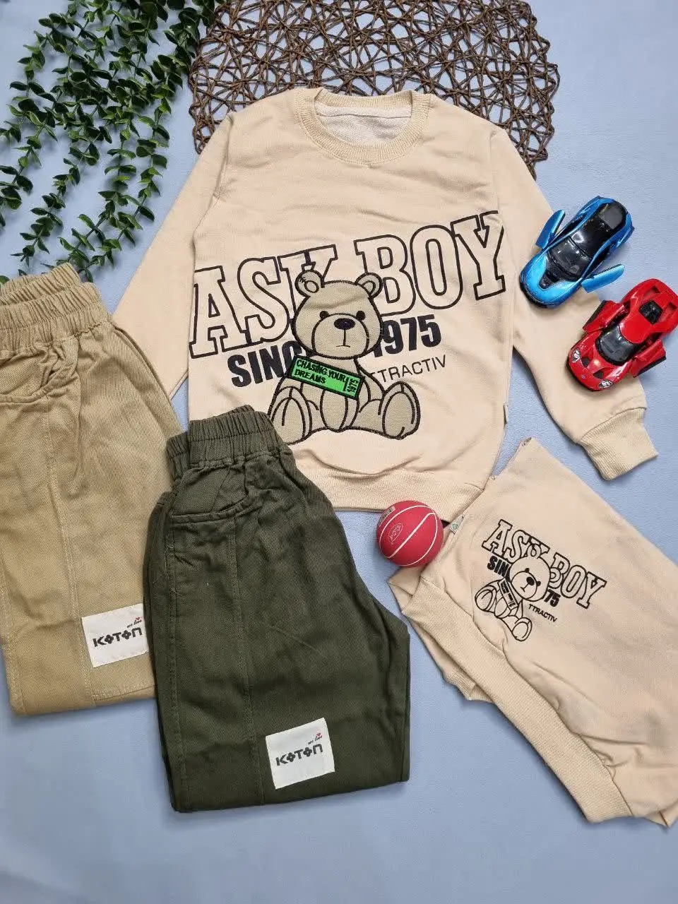 🍀بلوزبا شلوارکتان پسرانه🧑