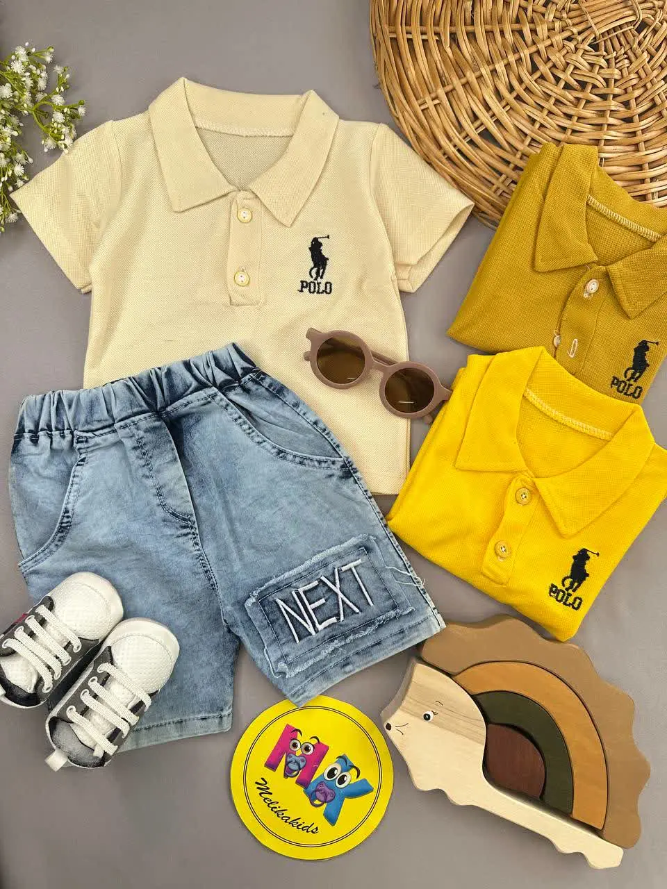 تیشرت شلوارک POLO نوزادی و کودک کد ۱۱۱۳۰ 
