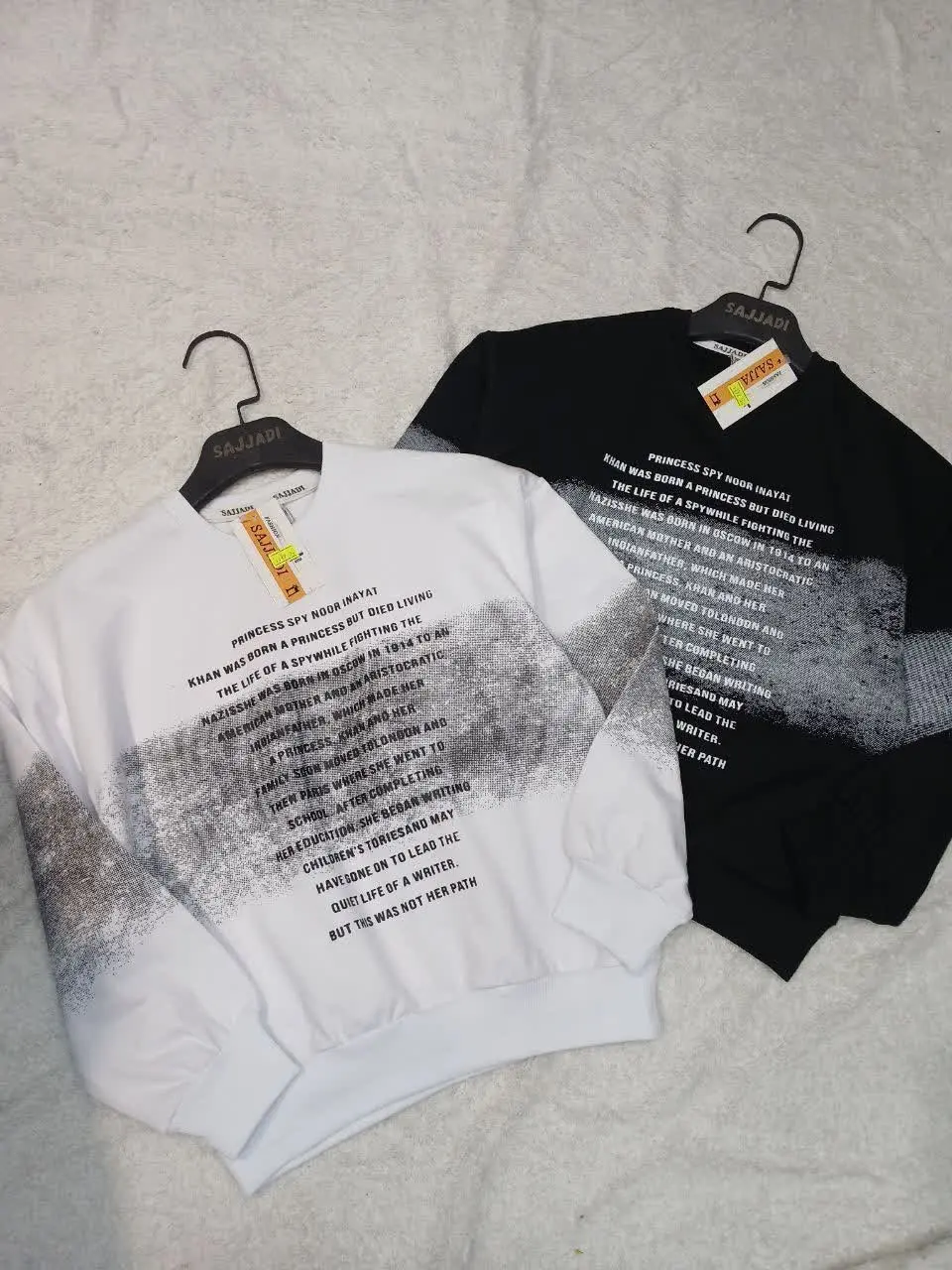 ✅ بلوز یقه گرد لش، چاپ گراف...