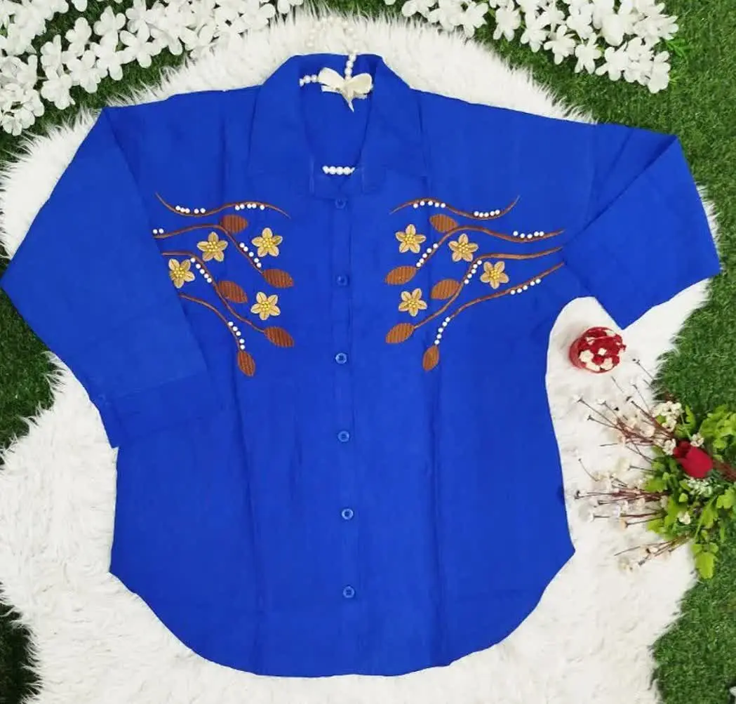 شومیزگلدوزی شکوفه طلایی
