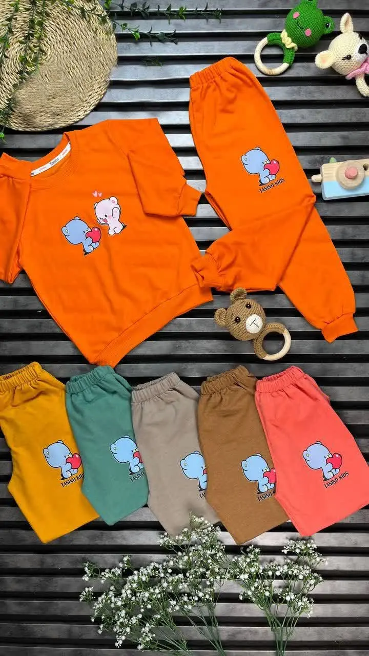 🌱🌱 بلوز شلوار دخترانه پارچه پنبه دورس‌ با کیفیت بی نظیر 🌱🌱
