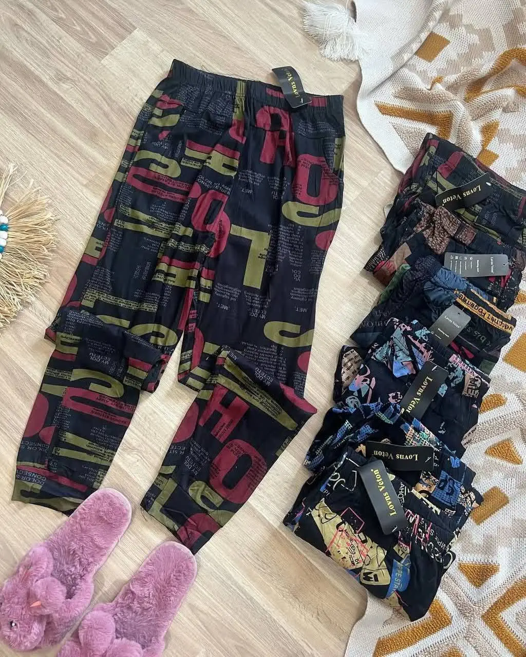 👚شلوار ساپورتی روزنامه ای👚