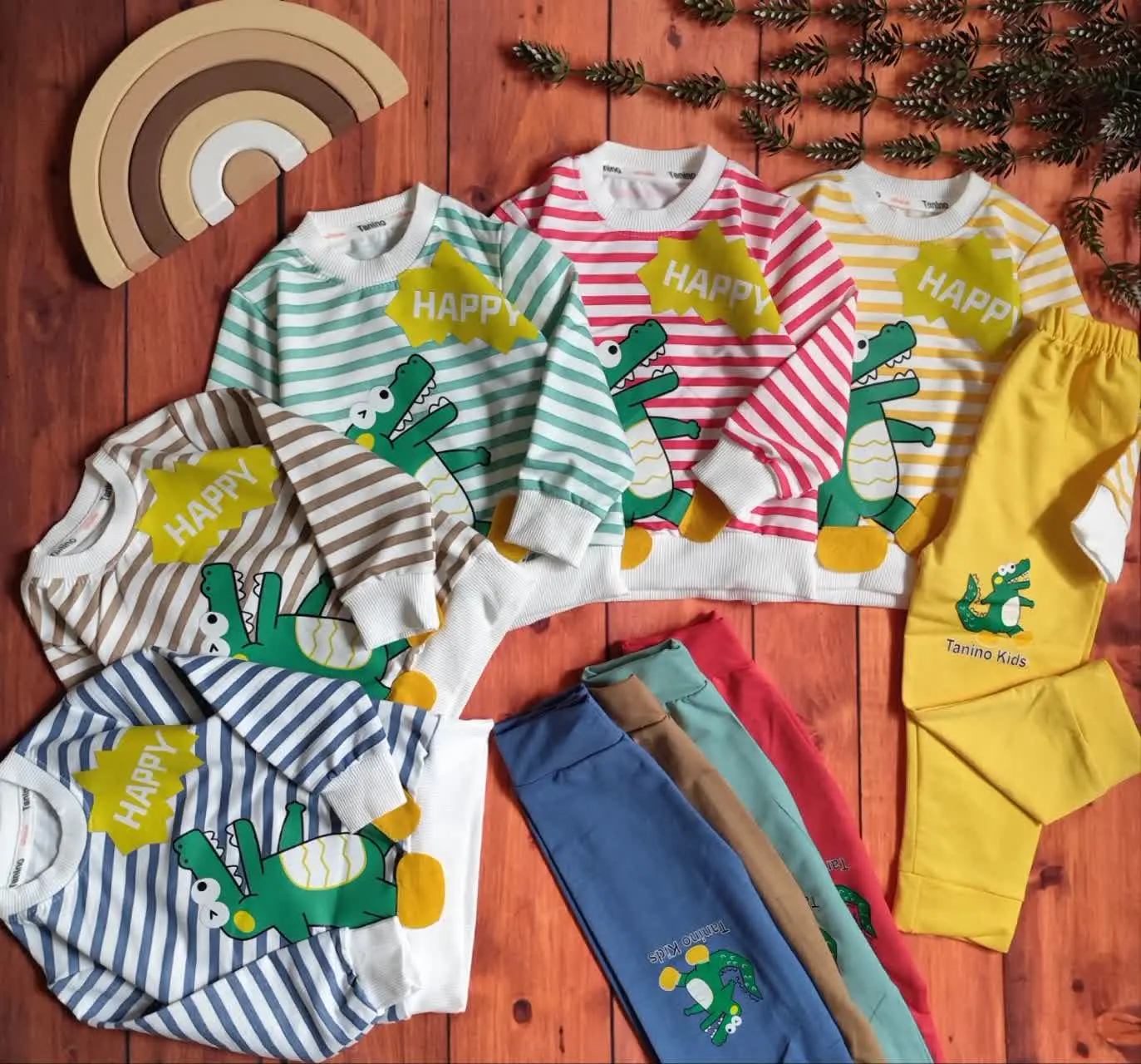 😍ست بلوز و شلوار راه راه تم...