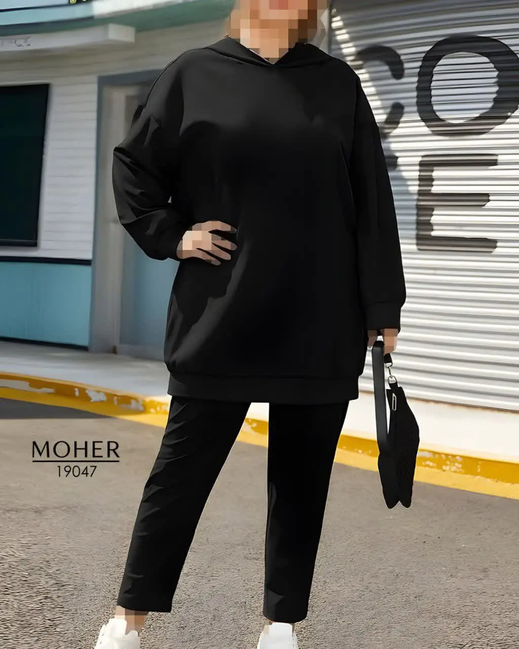 ست هودی و شلوار سایز بزرگ