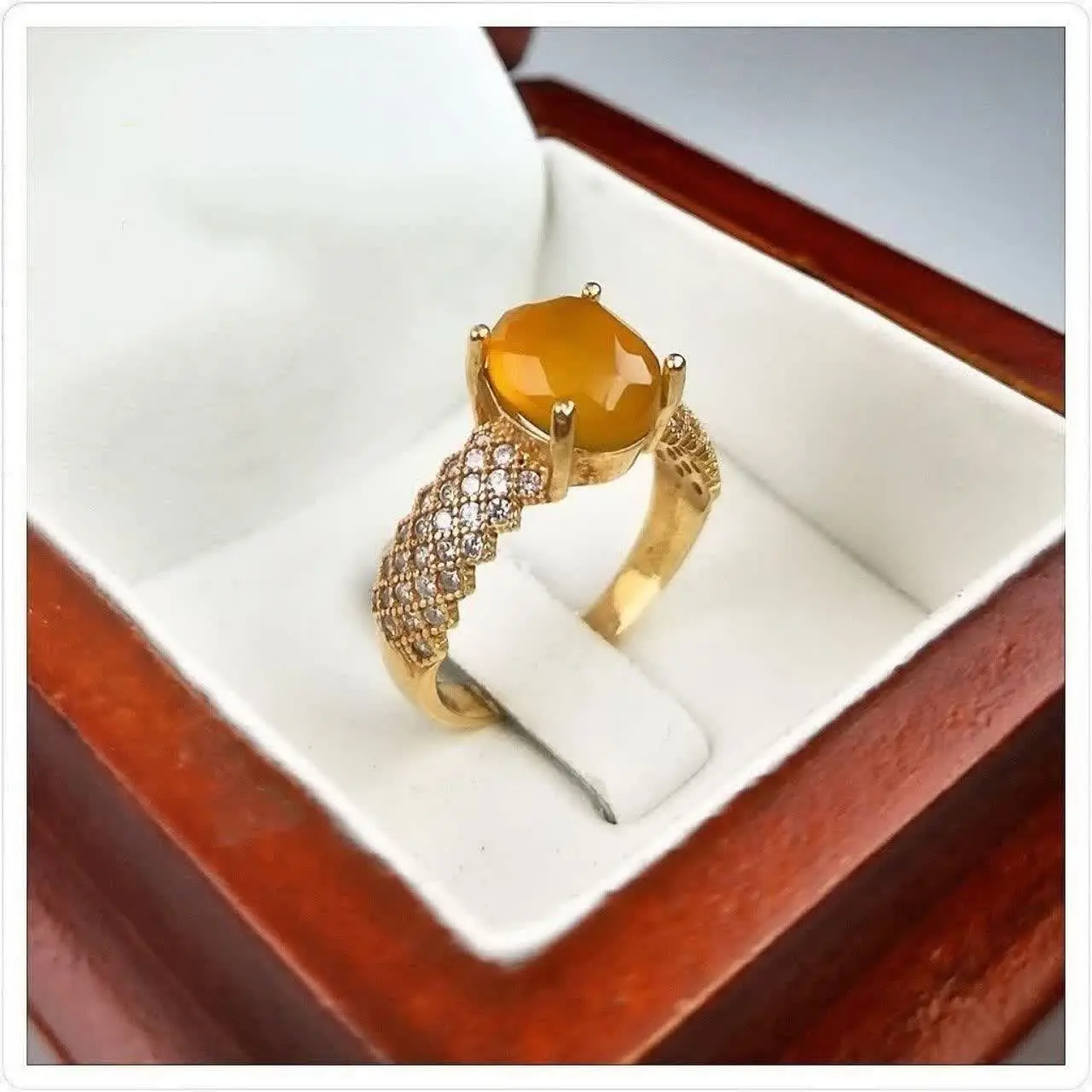 💎انگشترزنانه عقیق پرتقالی ش...