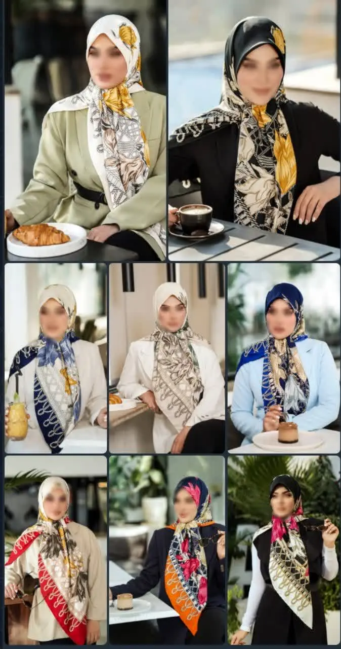 #روسری_مجلسی_ابریشم_توییل😍
