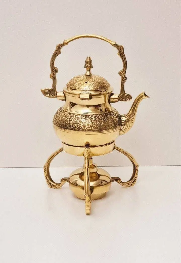 قوری وارمردار برنزی هندی طر...