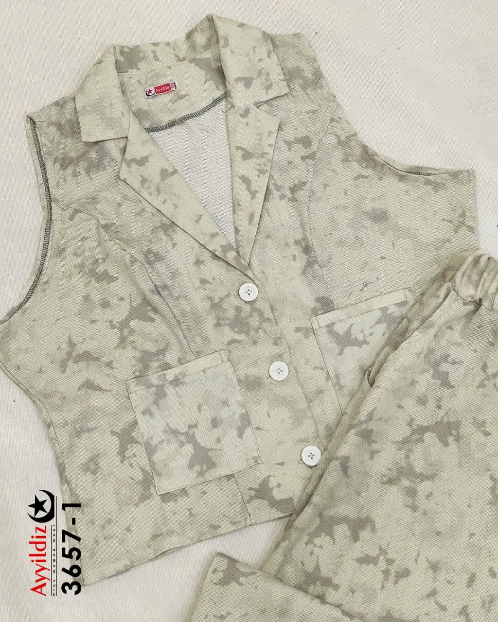 ✅ ست جلیقه و شلوار خنک بیگ...