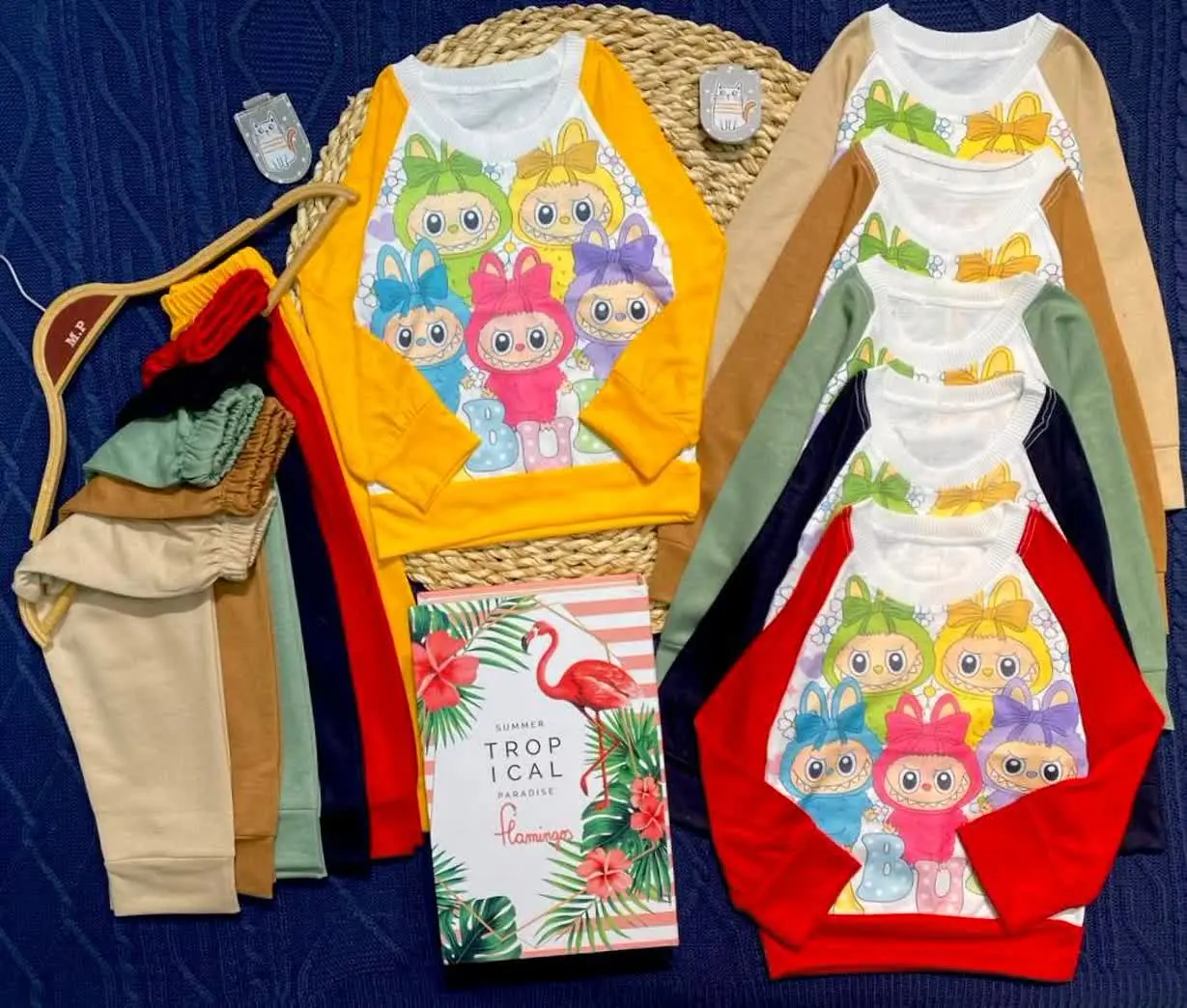 🧶 بلوز شلوار بچه گانه🦥 لابوبو