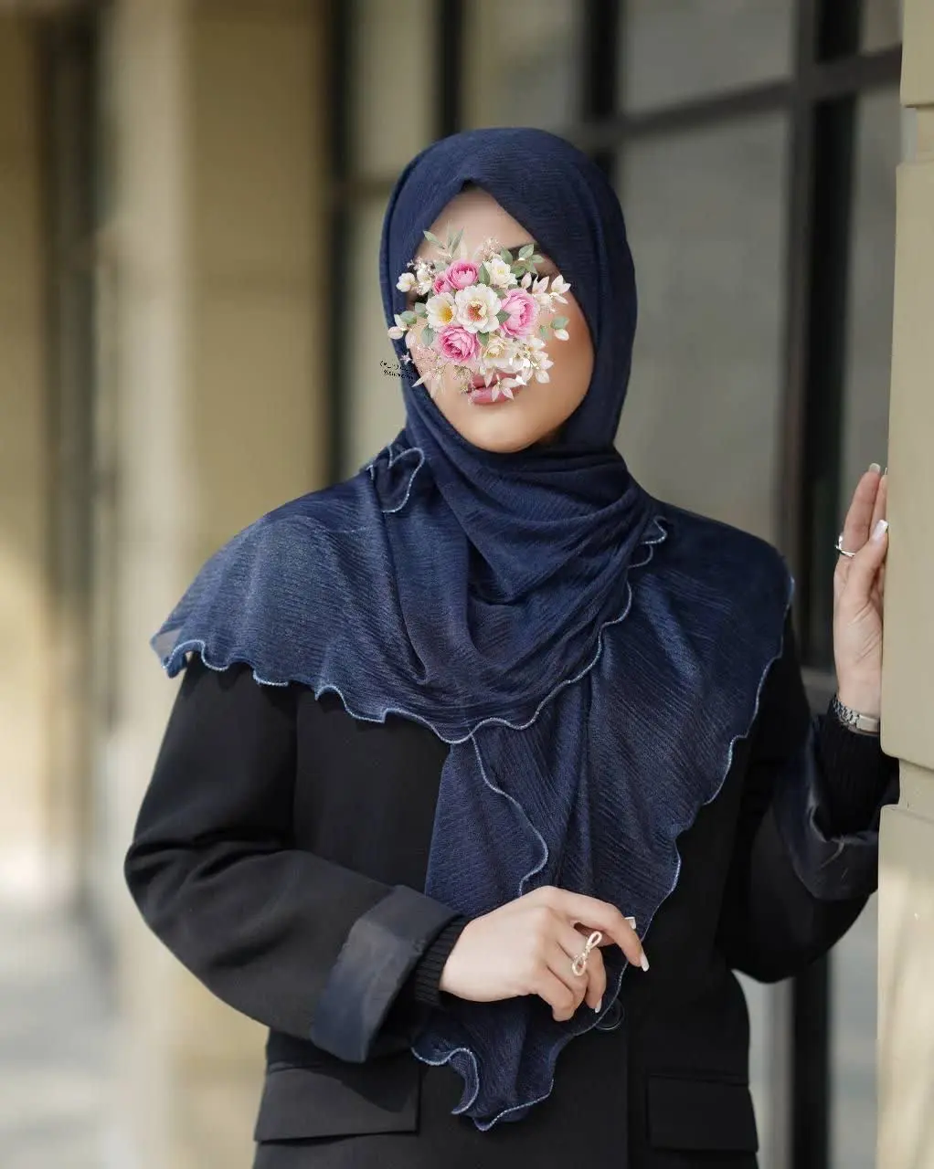 روسری مجلسی شنی دور موجی🌸🌱