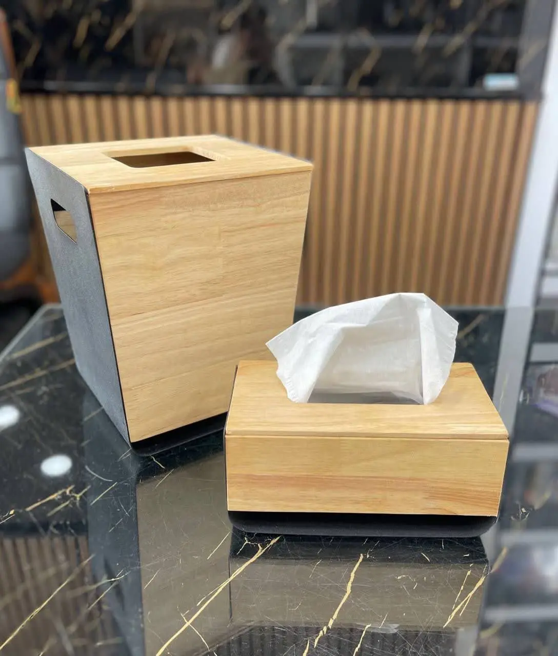 ست سطل و جا دستمال کاغذی💥