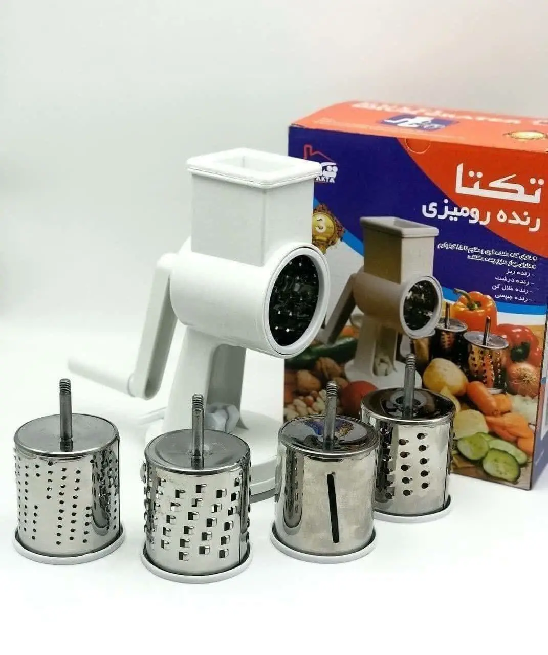 ۴ تیغه (۴ مدل تیغه رنده) 
