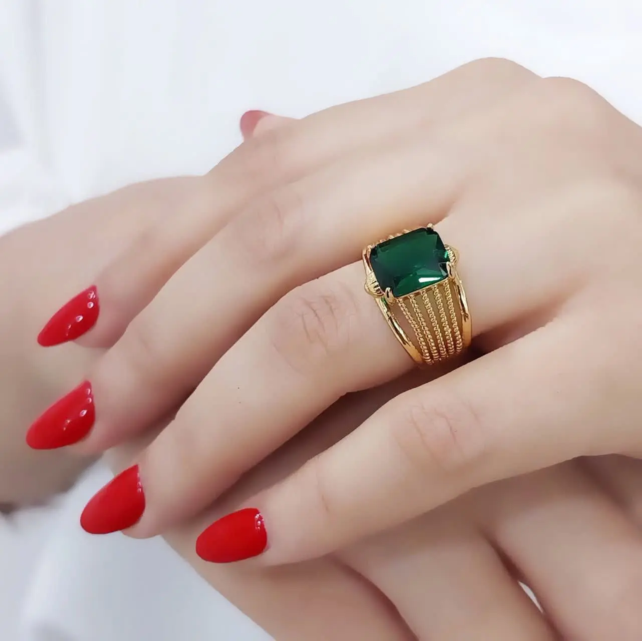 #انگشتر طرح طلا جدید 😍
