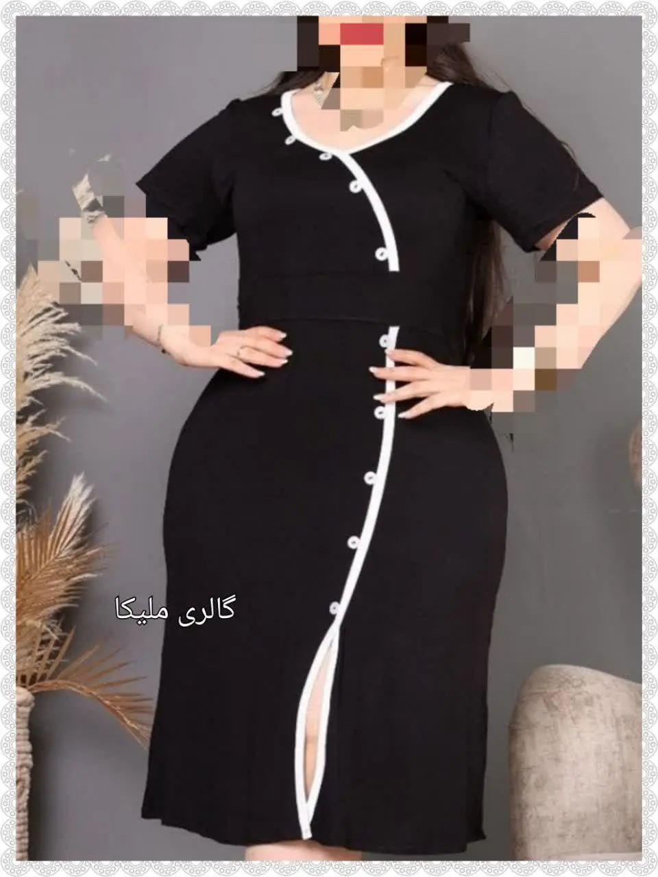 🎀پیراهن عروسکی دکمه نما 
