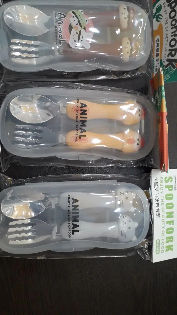 # قاشق چنگال کودک 🍓
