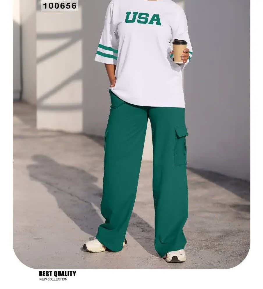 تیشرت و شلوار کارگو برند 
