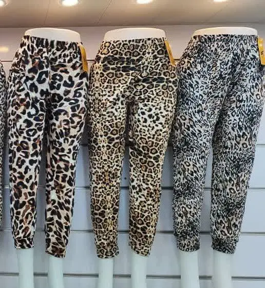 🌼شلوار راحتی گیاهی پلنگی، gvg
