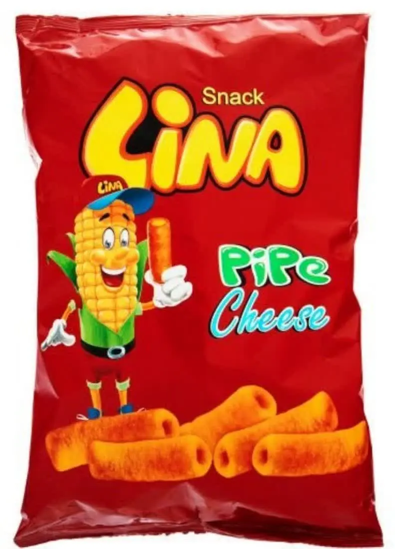 پفک لینا لوله‌ای بزرگ 
