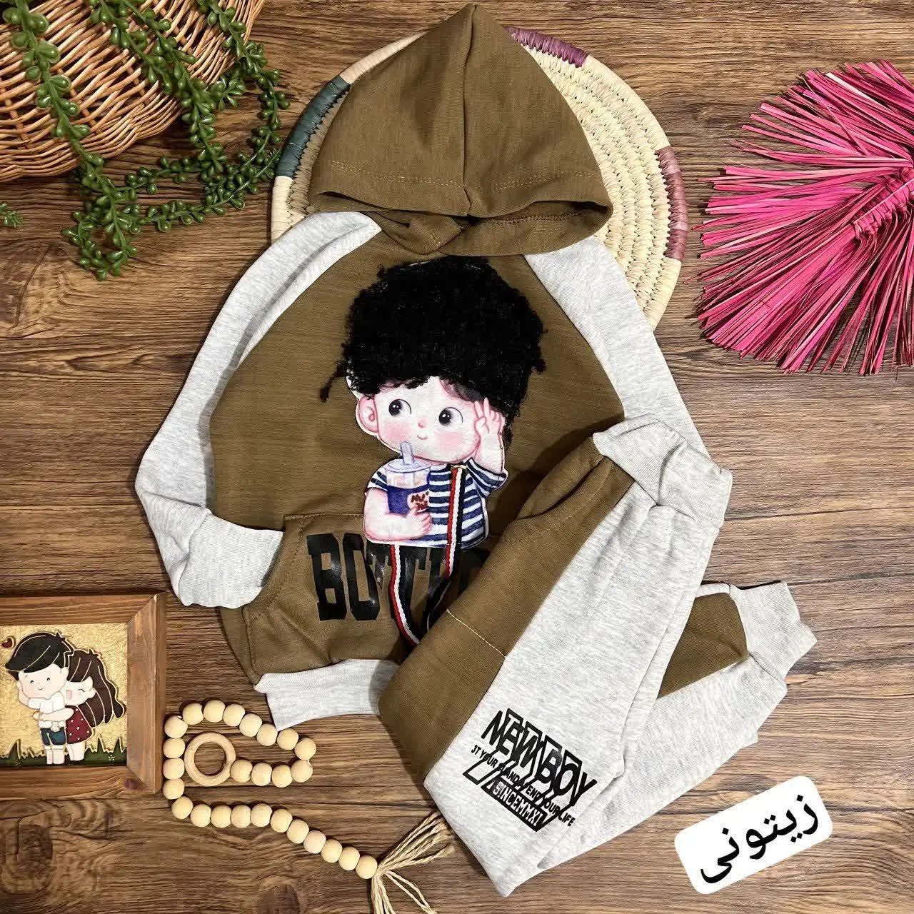 👚نام: هودی شلوار مو فرفری ضخیم
