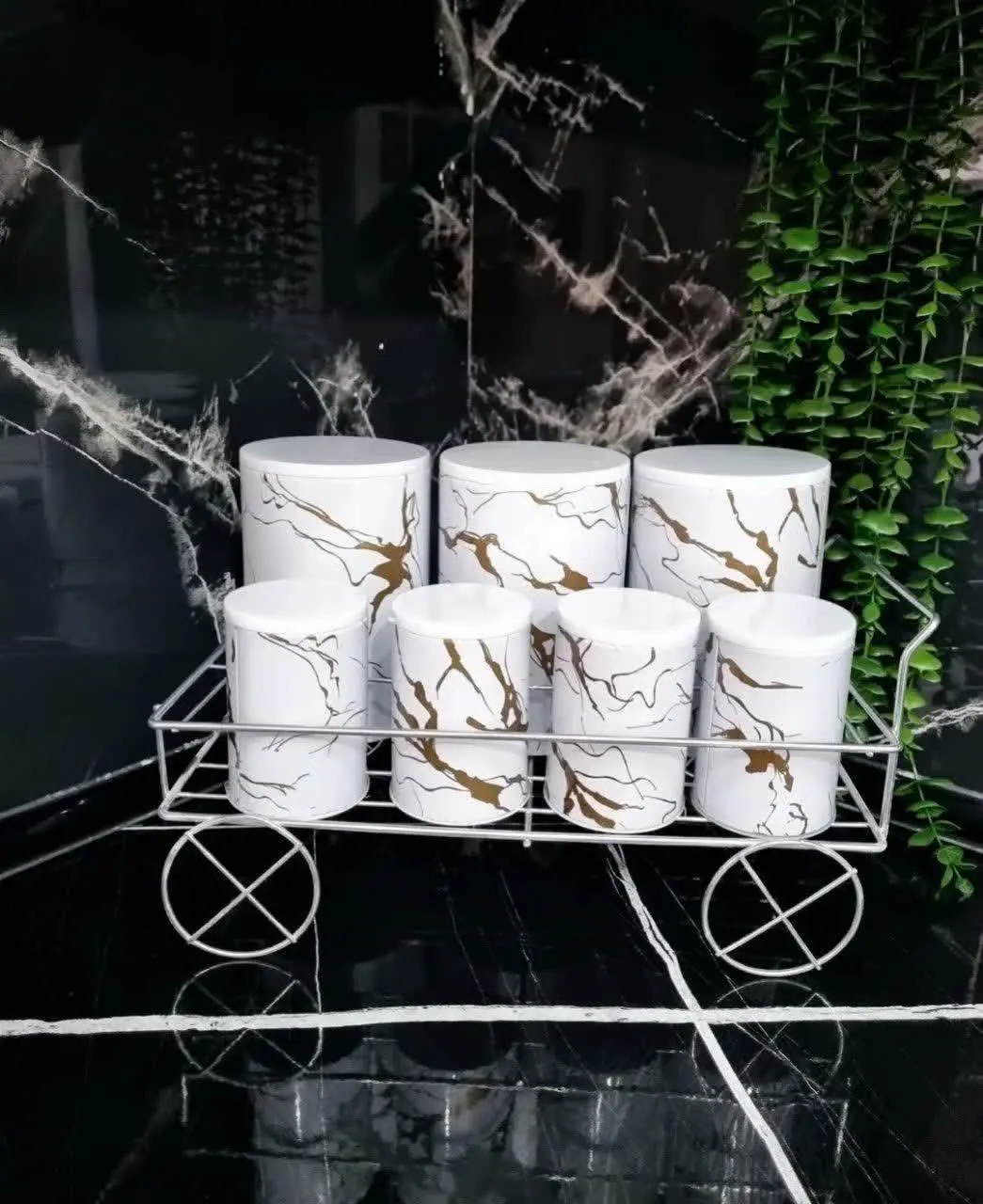 🌟پاسماوری ۷ پارچه فلزی همرا...