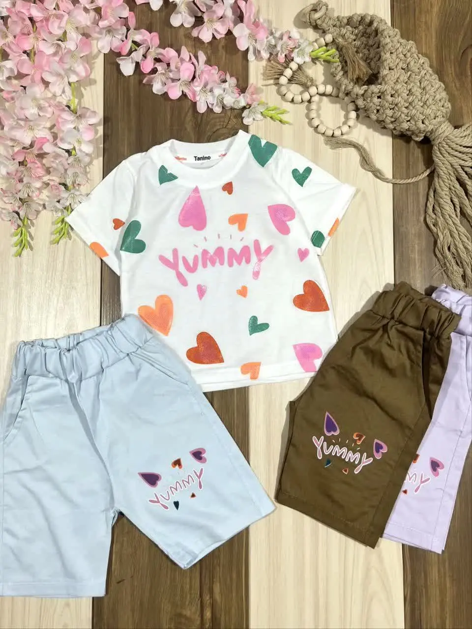 ❤️ تیشرت شلوارک قلب یامی ❤️
