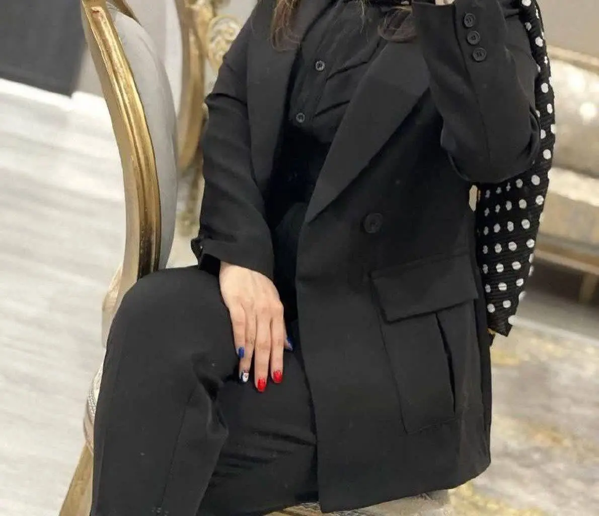 👚 نام: کت شلوار محرمی سارینا🖤
