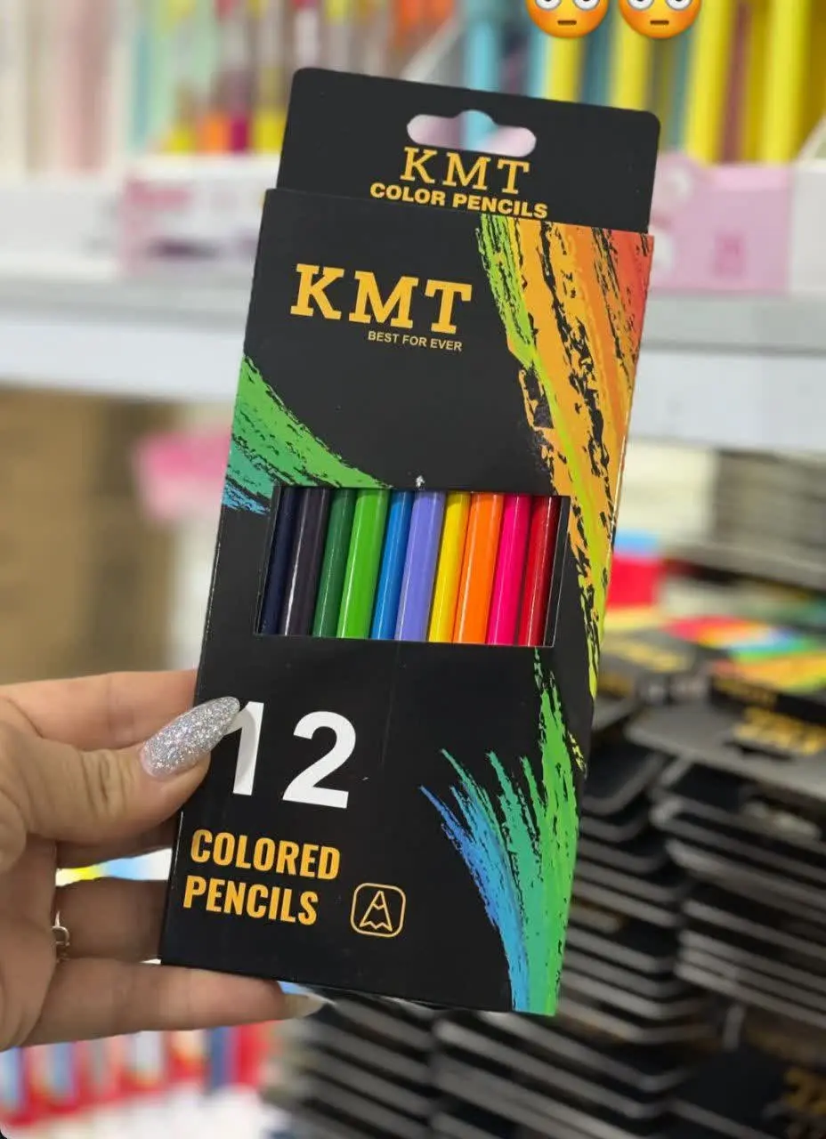 مداد رنگی ۱۲رنگ kmt