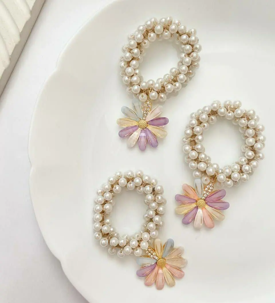 💫مدل کش مرواریدی آویز دار 
