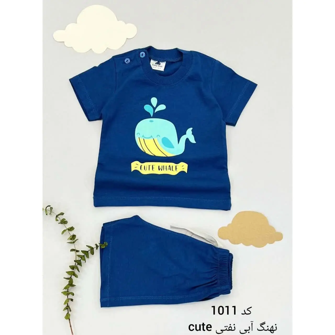🐳تیشرت شلوارک نوزادی 
