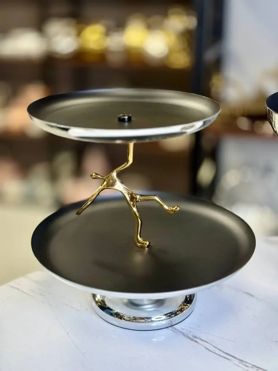 ادمک شیرینی ۲ طبقه ۲ رنگ 
