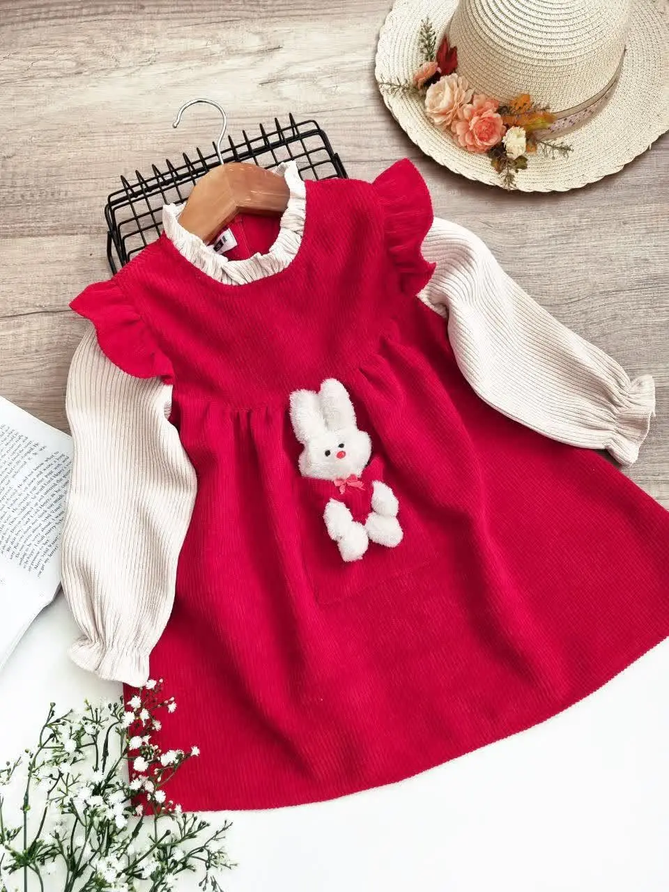 🌸پیراهن تک دخترانه عروسکی🌸
