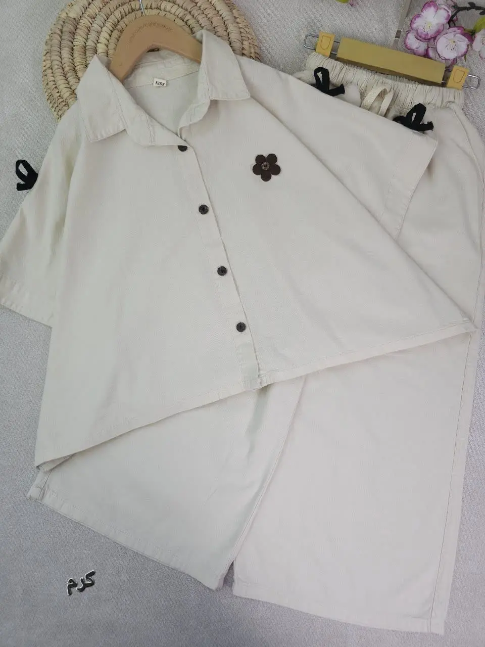 شومیز و شلوار دخترانه تک گل
