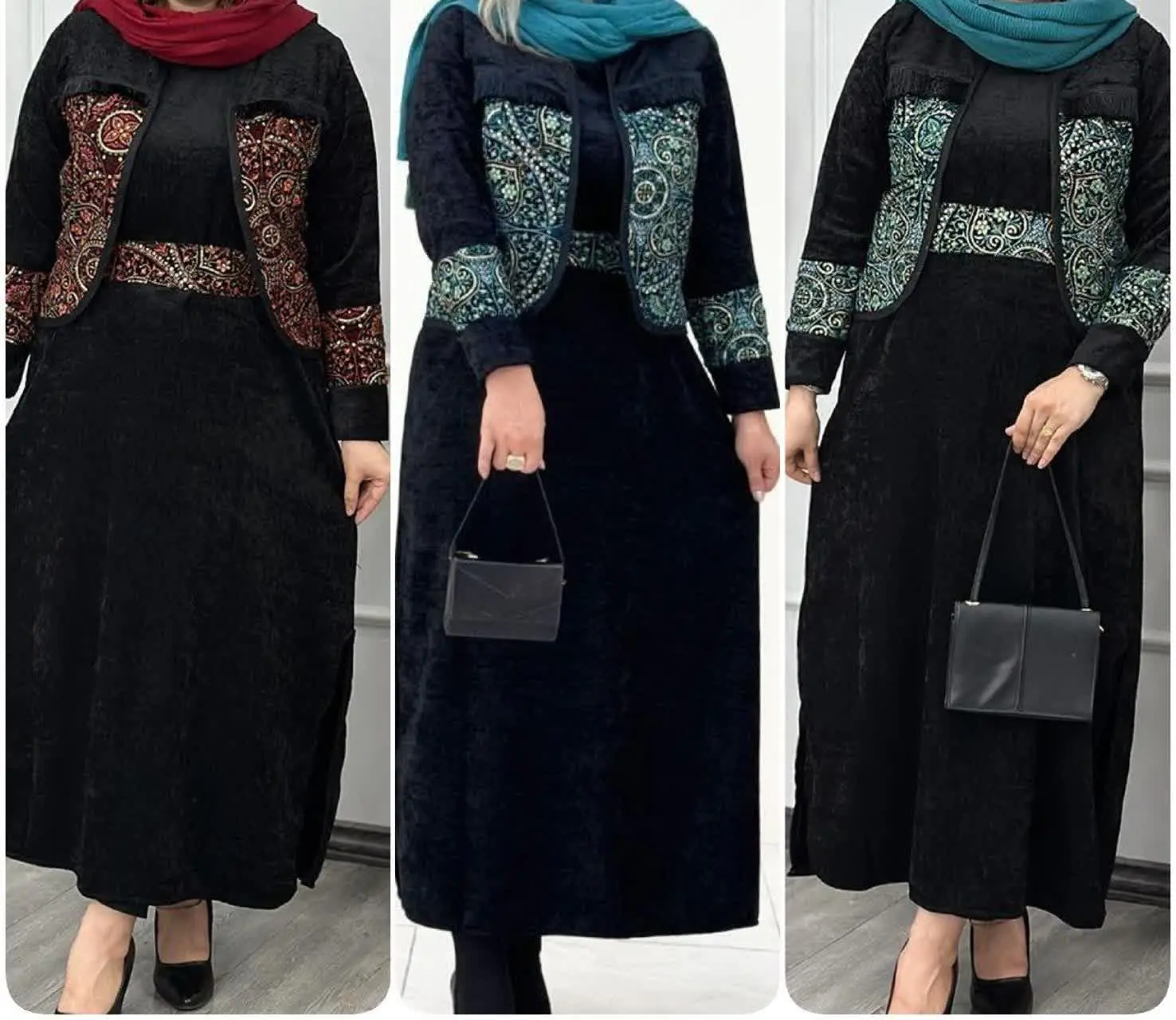 ❤️نام: کت سارافن و کمربند مدل پری دخت
