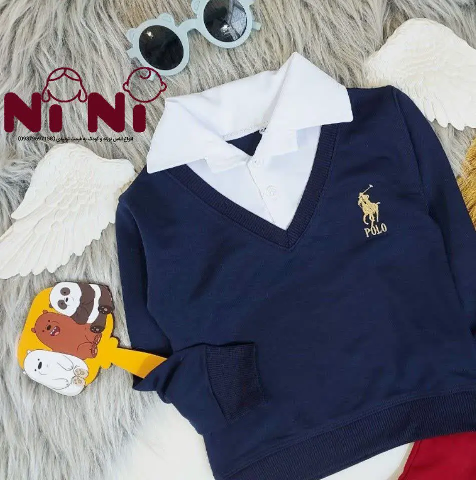 👫بلوز تک پسرانه یقه دار مجلسی✅
