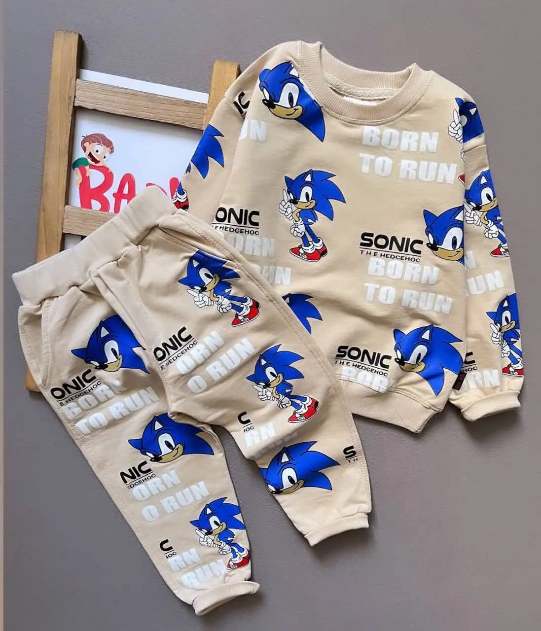 بلوز و شلوار طرح سونیک💣
