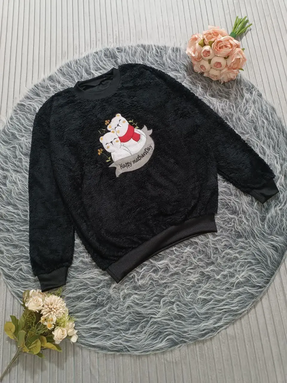 🥇نام: بلوز ببعی طرح تدی 🐻 🐑 
