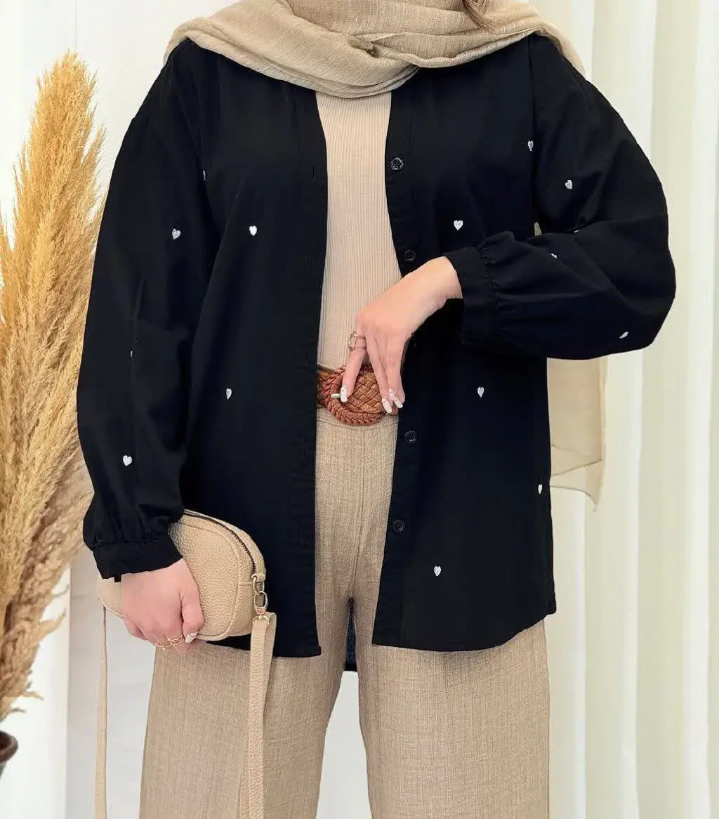 🍂نام: شومیز لینن قلبی