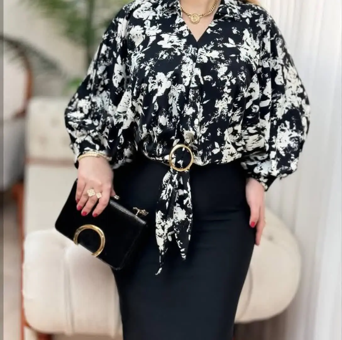 🦋نام محصول: شومیز حلقه‌ای 🎀
