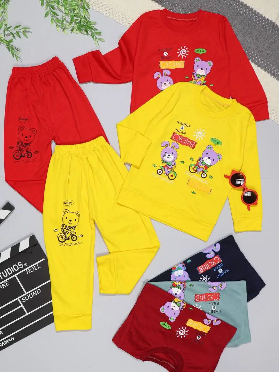 👫بلوز و شلوار چاپ خرگوش و خ...