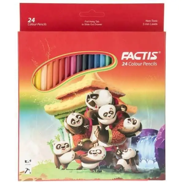 مداد رنگی ۲۴ رنگ مقوایی فکتیس 
