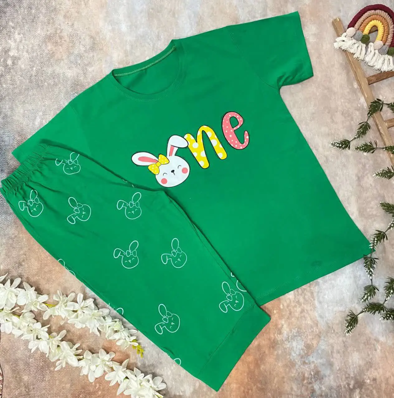 ست تیشرت و شلوارک خرگوشی🐰